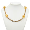 Chanel CC Gold Plated Resin Lucite Ball Station Long Necklace Secondhand