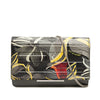 Fendi Zucca Embossed Calfskin Floral Tube Wallet on Chain Secondhand