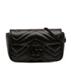 Gucci Mini GG Marmont Matelasse Calfskin Monochrome Flap Crossbody Secondhand