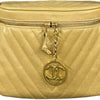 Chanel CC Chevron Caviar Vanity Case with Chain Secondhand
