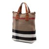 Burberry Medium Mega Check Canvas Tottenham Brit Satchel Secondhand