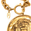 Chanel Gold Plated 31 Rue Cambon Coin Pendant  Necklace Secondhand