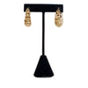 Bottega Veneta Gold Plated Multi Ring Hoop Hinged Earrings Secondhand