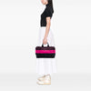 Prada Large Striped Canvas Canapa Tote Secondhand