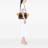 Celine Medium Tricolor Calfskin and Suede Trapeze Satchel Secondhand