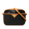 Saint Laurent Leather Trimmed Coated Canvas Crossbody Secondhand