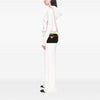 Saint Laurent Leather Trimmed Coated Canvas Crossbody Secondhand