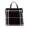 Burberry Exploded Check Wool Tote Secondhand