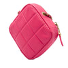 Chanel CC Quilted Lambskin Diamond Clutch with Chain Secondhand