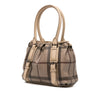 Burberry Small Smoke Check Coated Canvas Northfield Satchel Secondhand