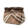 Burberry Supernova Check Wool Drawstring Crossbody Secondhand