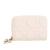 Dior Small Lambskin Heart Motif Lady Dior Voyageur Coin Pouch Secondhand