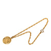 Chanel CC Gold Plated Medallion Pendant Necklace Secondhand