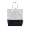 Celine Small Bicolor Grained Calfskin Vertical Cabas Tote Secondhand
