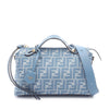 Secondhand Fendi Medium Denim Effect FF Jacquard By The Way Soft Satchel
