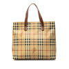 Secondhand Burberry Haymarket Check Coated Canvas Tote