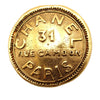 Chanel Gold Plated 31 Rue Cambon Round Clip On Earrings Secondhand