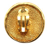 Chanel Gold Plated 31 Rue Cambon Round Clip On Earrings Secondhand
