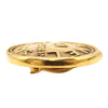 Chanel Gold Plated 31 Rue Cambon Round Clip On Earrings Secondhand