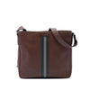 Prada Saffiano Striped Messenger Bag Secondhand