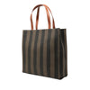 Fendi Pequin Coated Canvas Logo Tote Secondhand