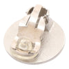 Chanel Stainless Steel Logo Button Clip On Earrings Secondhand