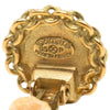 Chanel CC Gold Plated Round Clip On Earrings Secondhand