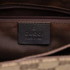Gucci GG Canvas and Calfskin Bamboo Top Handle Bag Secondhand