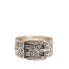 Gucci Sterling Silver Interlocking G Garden Belt Ring Secondhand