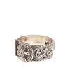 Gucci Sterling Silver Interlocking G Garden Belt Ring Secondhand