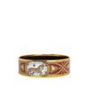 Hermès Wide Grand Apparat Enamel Bangle 70 Secondhand