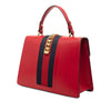 Gucci Medium Calfskin Web Sylvie Top Handle Bag Secondhand
