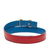 Hermès Box Calf and Courchevel Constance H Reversible Belt Secondhand