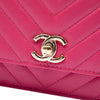 Chanel Chevron Lambskin Trendy CC Wallet on Chain Secondhand