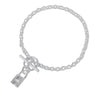 Hermès Sterling Silver Amulettes Cadena Bracelet Secondhand