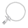 Hermès Sterling Silver Amulettes Cadena Bracelet Secondhand