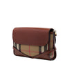 Secondhand Burberry Leather and House Check Canvas Bridle Abbott Crossbody