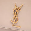 Saint Laurent Medium Smooth Calfskin Braided Monogram Kate Crossbody Secondhand