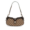 Secondhand Gucci Mini GG Supreme Moon Side Web Shoulder Bag
