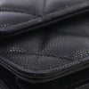 Chanel Quilted Caviar Twist Your Buttons Coin Purse With Chain Secondhand