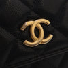 Chanel Quilted Caviar Twist Your Buttons Coin Purse With Chain Secondhand