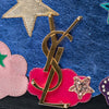 Saint Laurent Medium Lambskin Cloud Star Patchwork Monogram Kate Crossbody Secondhand