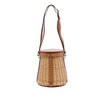 Hermès Osier Wicker and Barenia Farming Picnic Bag Secondhand