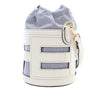 Fendi Mini Leather and Canvas Logo Step Out Bag Secondhand