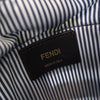 Fendi Mini Leather and Canvas Logo Step Out Bag Secondhand