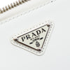 Prada Mini Brushed Leather Triangle Chain Pouch Secondhand