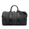 Burberry Smoke Check Coated Canvas Holdall Barrel Duffle Bag Secondhand
