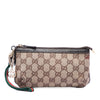 Gucci GG Canvas Web Jolicoeur Wristlet Pouch Secondhand