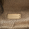 Burberry Small Metallic Grained Calfskin Saddle Stitch Canterbury Tassel Tote Secondhand