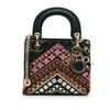 Secondhand Dior Mini Calfskin Embroidered Lady Dior